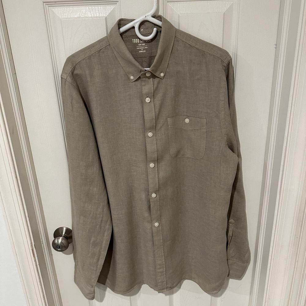 Todd Snyder 100% linen shirt